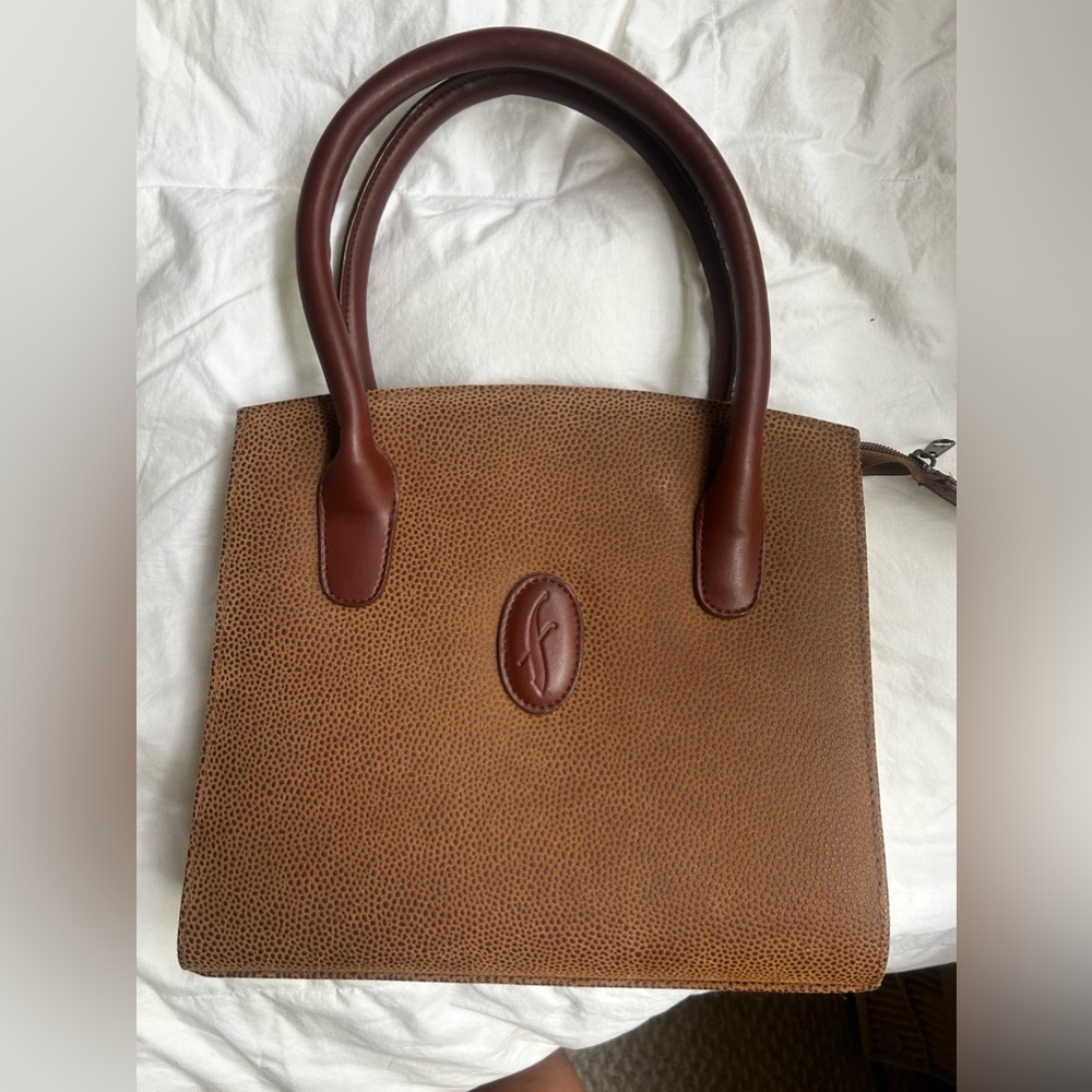 Vintage sueded leather Fiona Italian handbag
